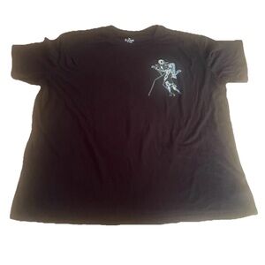 Disney Nightmare Before Christmas Womens Tshirt Black XXL Short Sleeve Cotton